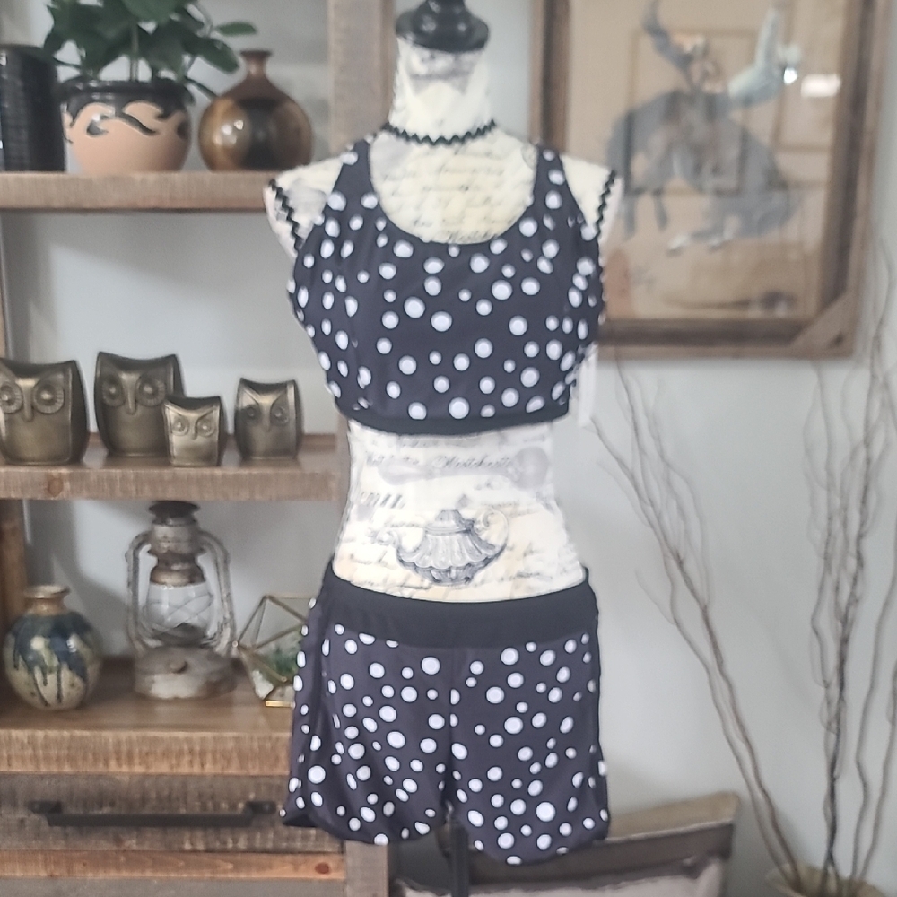 Holipick Polka Dot Swim  - Black/White